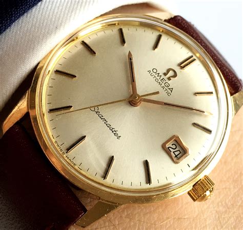 omega white gold watch|omega 18k solid gold watches.